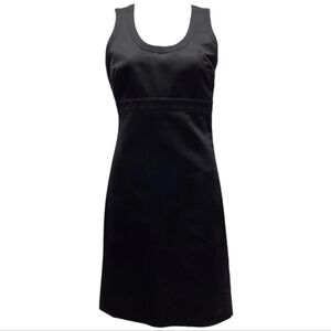 Tory Burch Black Sleeveless Scoop Neck Sheath Dress